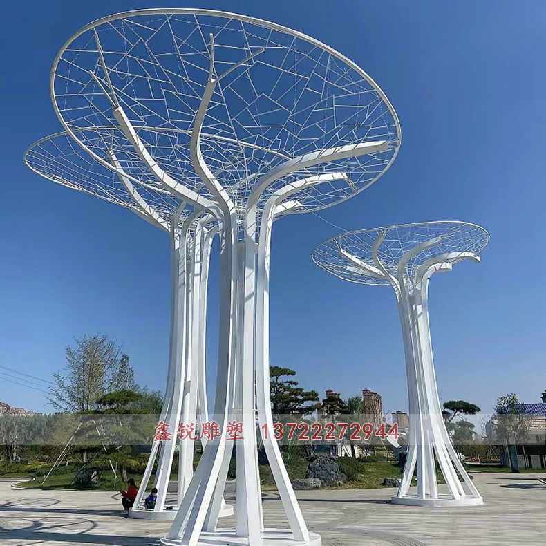 不锈钢生命树雕塑定制